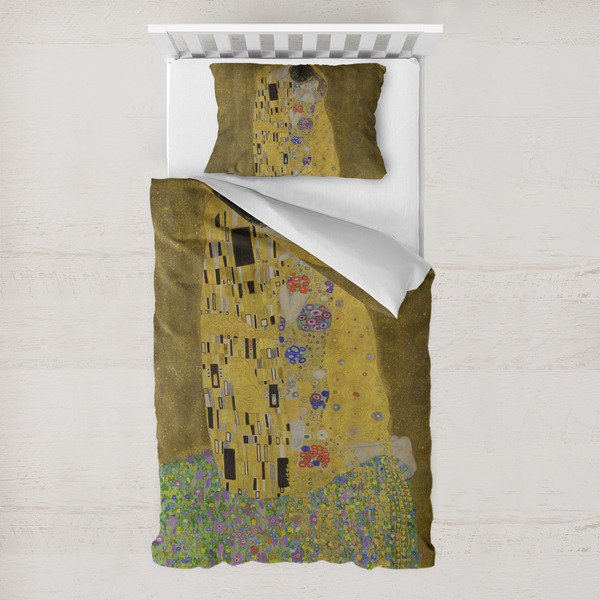 Custom The Kiss (Klimt) - Lovers Toddler Bedding Set - With Pillowcase