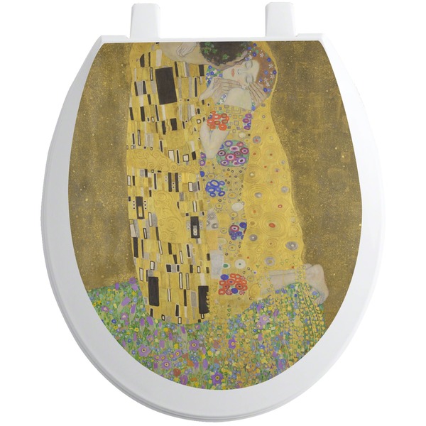 Custom The Kiss (Klimt) - Lovers Toilet Seat Decal - Round