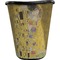The Kiss (Klimt) - Lovers Waste Basket - Single Sided (Black)