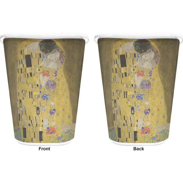 The Kiss - Lovers Trash Can White - Front and Back - Apvl