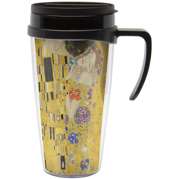 Custom The Kiss (Klimt) - Lovers Acrylic Travel Mug with Handle