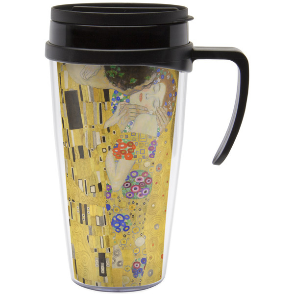 Custom The Kiss (Klimt) - Lovers Acrylic Travel Mug with Handle