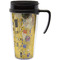 The Kiss - Lovers Travel Mug with Black Handle - Front