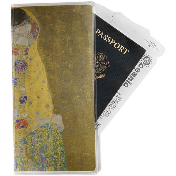 Custom The Kiss (Klimt) - Lovers Travel Document Holder
