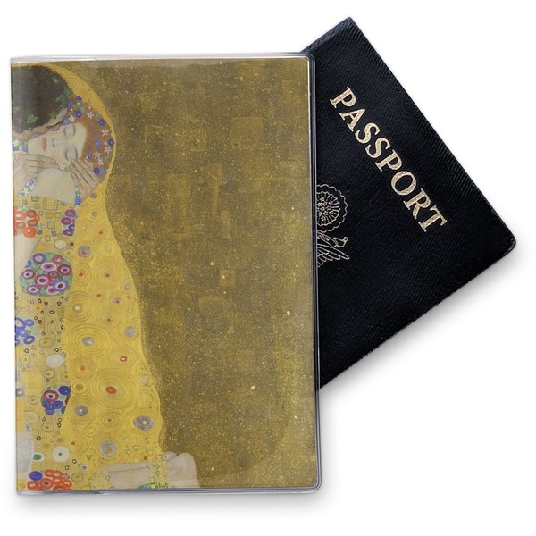 Custom The Kiss (Klimt) - Lovers Vinyl Passport Holder