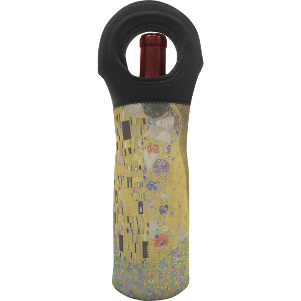 Custom The Kiss (Klimt) - Lovers Wine Tote Bag