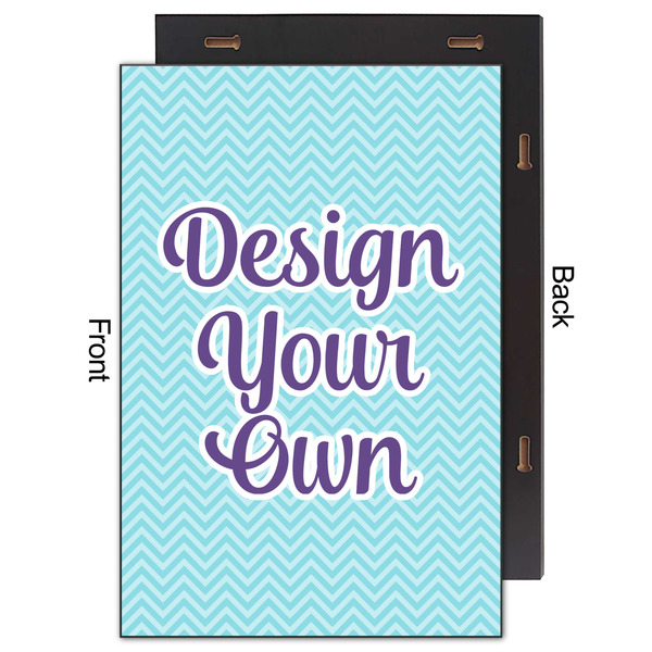 Design Your Own 20x30 Wood Print - Front & Back View
