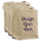 Design Your Own 3 Reusable Cotton Grocery Bags - Front View