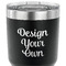 Design Your Own 30 oz Stainless Steel Ringneck Tumbler - Black - CLOSE UP