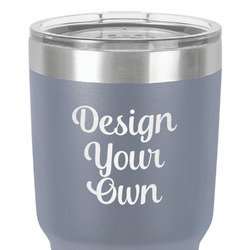 Design Your Own 30 oz Stainless Steel Tumbler - Grey - Double-Sided