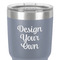 Design Your Own 30 oz Stainless Steel Ringneck Tumbler - Grey - Close Up