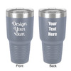 30 oz Stainless Steel Tumbler - Grey - Double-Sided