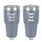 Design Your Own 30 oz Stainless Steel Tumbler - Grey - Double-Sided