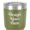 Design Your Own 30 oz Stainless Steel Ringneck Tumbler - Olive - Close Up