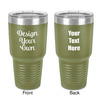 30 oz Stainless Steel Tumbler - Olive - Double-Sided