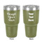 Design Your Own 30 oz Stainless Steel Ringneck Tumbler - Olive - Double Sided - Front & Back