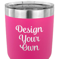 Design Your Own 30 oz Stainless Steel Tumbler - Pink - Single-Sided