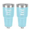 30 oz Stainless Steel Tumbler - Teal - Double-Sided