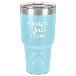 30 oz Stainless Steel Tumbler - Teal - Single-Sided