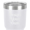 Design Your Own 30 oz Stainless Steel Ringneck Tumbler - White - Close Up