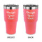 Design Your Own 30 oz Stainless Steel Ringneck Tumblers - Coral - Double Sided - APPROVAL