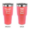 Design Your Own 30 oz Stainless Steel Tumbler - Coral - Double-Sided