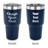 30 oz Stainless Steel Tumbler - Navy - Double-Sided