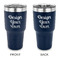Design Your Own 30 oz Stainless Steel Ringneck Tumblers - Navy - Double Sided - APPROVAL