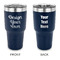 Design Your Own 30 oz Stainless Steel Tumbler - Navy - Double-Sided