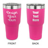 30 oz Stainless Steel Tumbler - Pink - Double-Sided