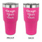Design Your Own 30 oz Stainless Steel Ringneck Tumblers - Pink - Double Sided - APPROVAL