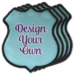 Design Your Own Iron On Shield C Patches - Set of 4