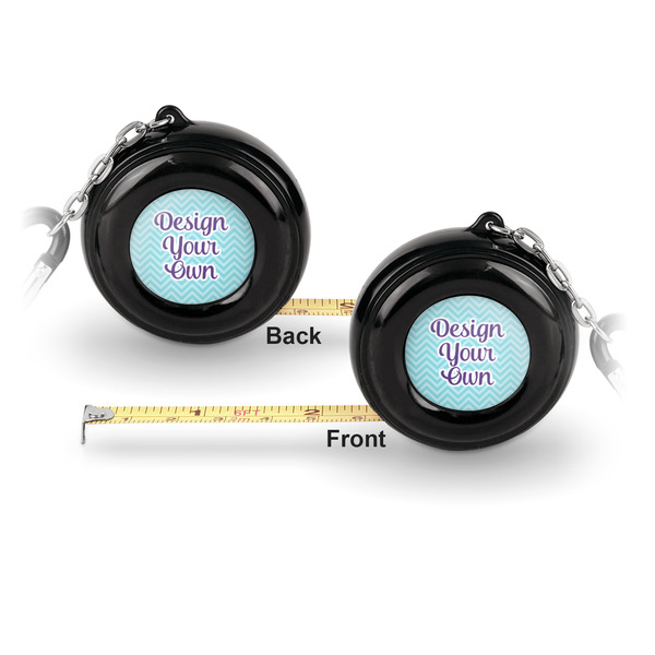 Design Your Own 6-Ft Pocket Tape Measure with Carabiner Hook - Front and Back