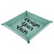 Design Your Own 9" x 9" Teal Leatherette Snap Up Tray - MAIN