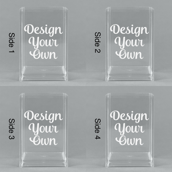 Design Your Own Acrylic Pen Holder - All Sides