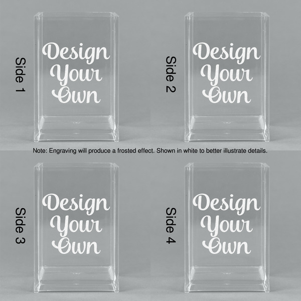 Design Your Own Acrylic Pen Holder - All Sides