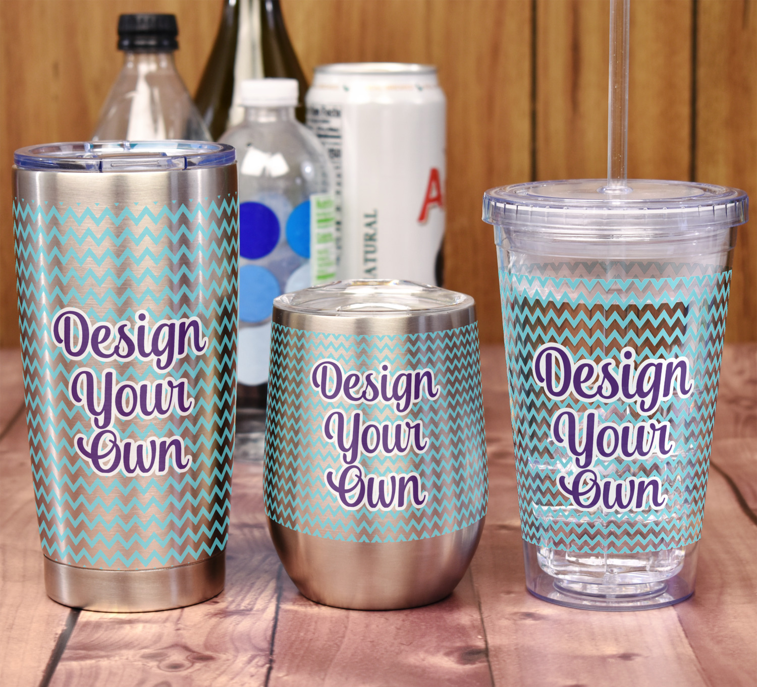 Design Your Own 16 oz Double Wall Acrylic Tumbler with Lid & Straw - Full  Print