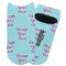 Design Your Own Adult Ankle Socks - Single Pair - Front and Back