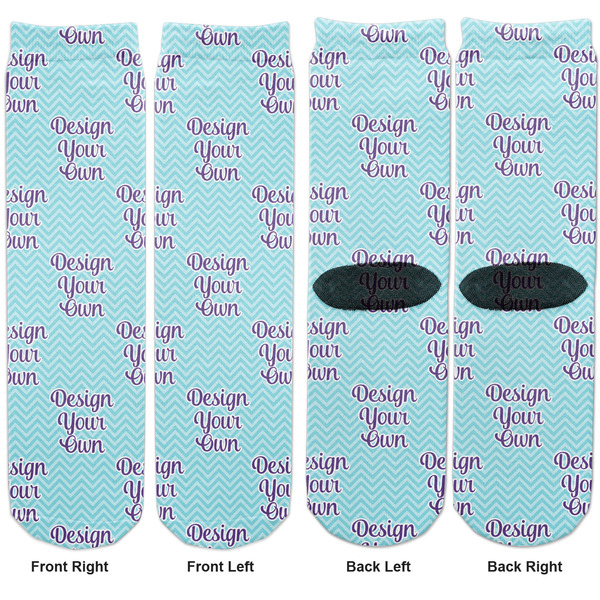 Design Your Own Adult Crew Socks - Double Pair - Front and Back - Apvl