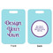 Design Your Own Aluminum Luggage Tag (Front + Back)