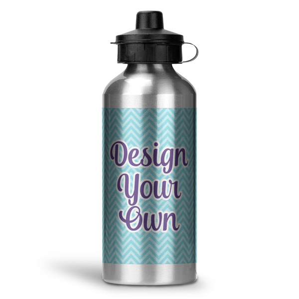 Design Your Own Water Bottle - Aluminum - 20 oz - Silver