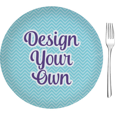 Design Your Own Glass Appetizer / Dessert Plate 8"