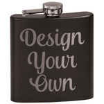 Design Your Own Black Flask Set
