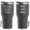 Design Your Own Black RTIC Tumbler - Front and Back