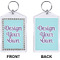 Design Your Own Bling Keychain (Front + Back)