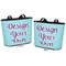 Design Your Own Bucket Totes w/ Genuine Leather Trim - Regular - Front and Back - Apvl