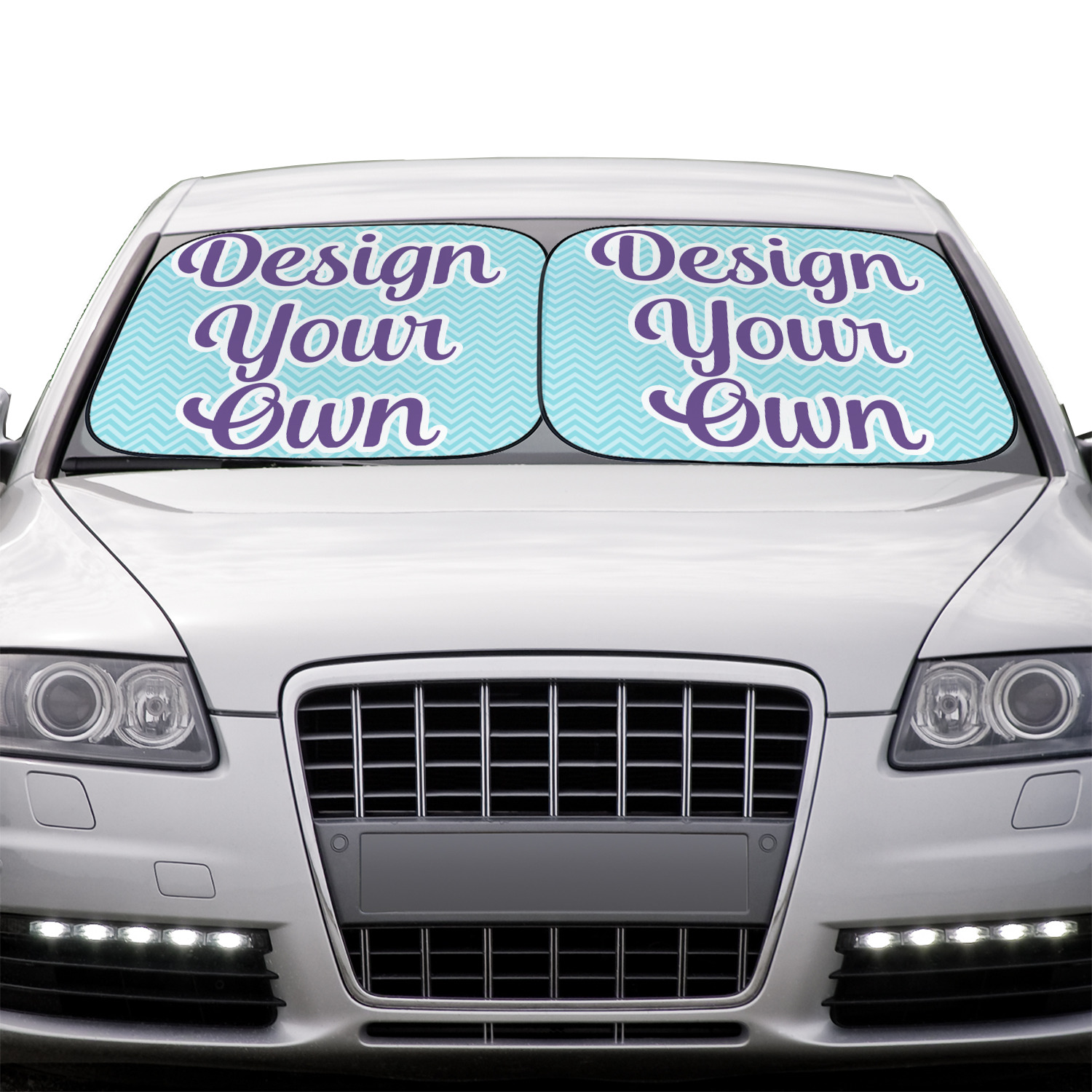 Design Your Own Car Sun Shade Two Piece YouCustomizeIt