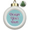 Design Your Own Ceramic Christmas Ornament - Xmas Tree (Front View)