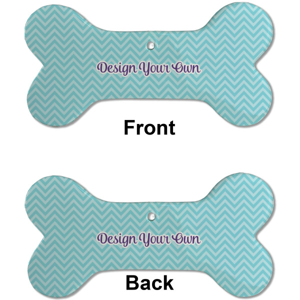 Design Your Own Ceramic Flat Ornament - Bone Front & Back (APPROVAL)