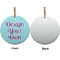 Design Your Own Ceramic Flat Ornament - Circle Front & Back (APPROVAL)